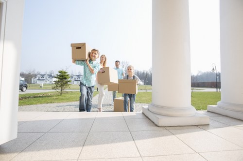 Professional movers assisting with a local removal