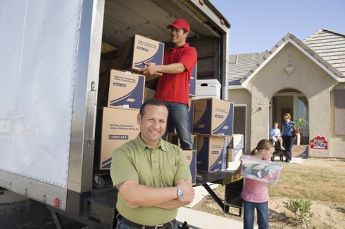 Removal van providing packing services