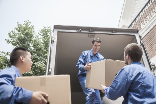 Customer support representative assisting a client with their move.