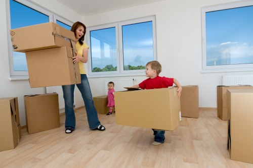 Spacious interior of a removal van in Oxford