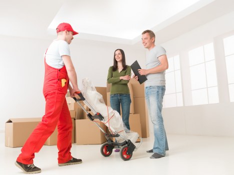 Professional removal van ready for loading in Redbridge