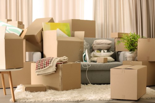 Secure loading of belongings by Removal Van Keston