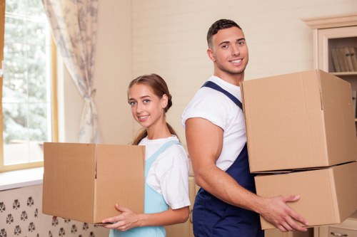 Secure storage facilities for belongings during the move