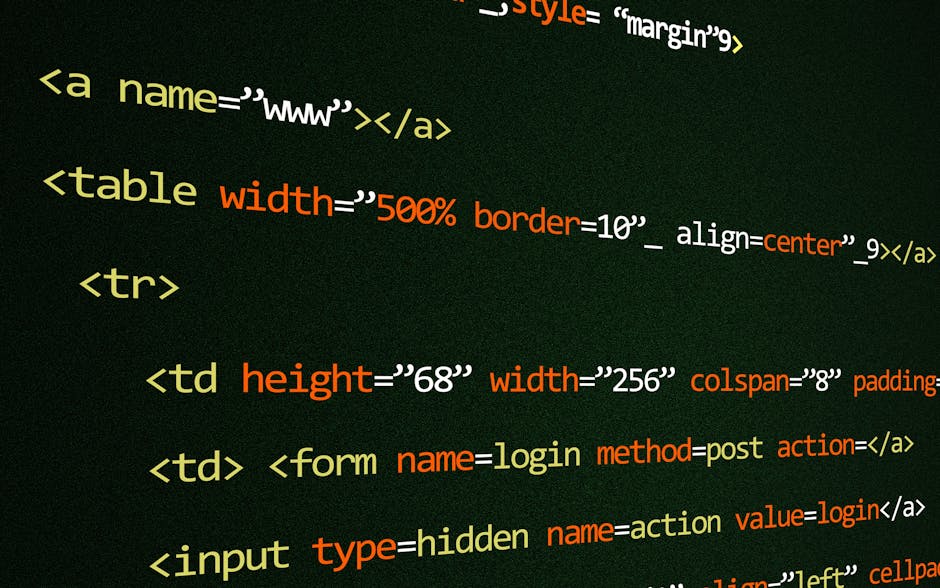 A close-up view of a laptop displaying a software development environment with code on the left side of the screen and a large, orange calculator interface on the right side. The code appears to be HT